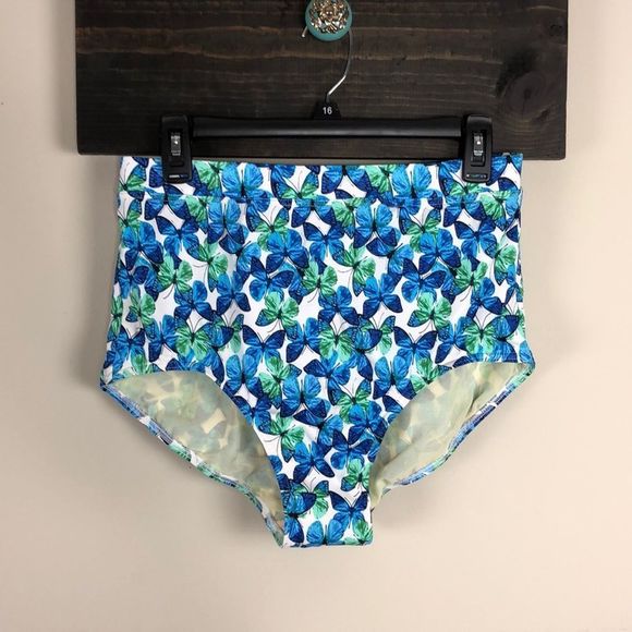 Always for Me Blue Two Piece Flutter Swimdress NWT - Picture 8 of 12